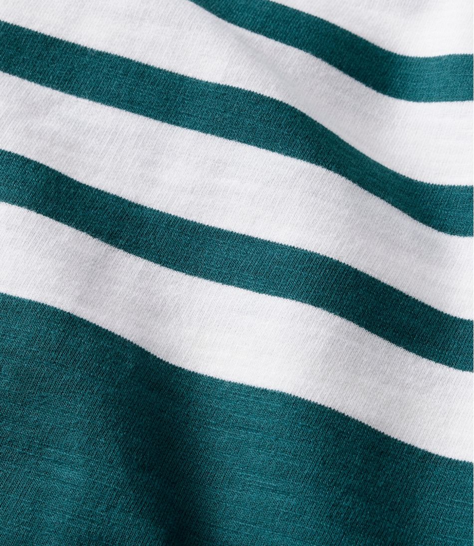 Women's Peaks Island Crewneck, Stripe L.L.Bean Premium