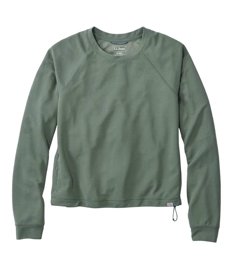 Women's VentureStretch Ottoman-Rib Pullover, Cropped L.L.Bean Best Seller