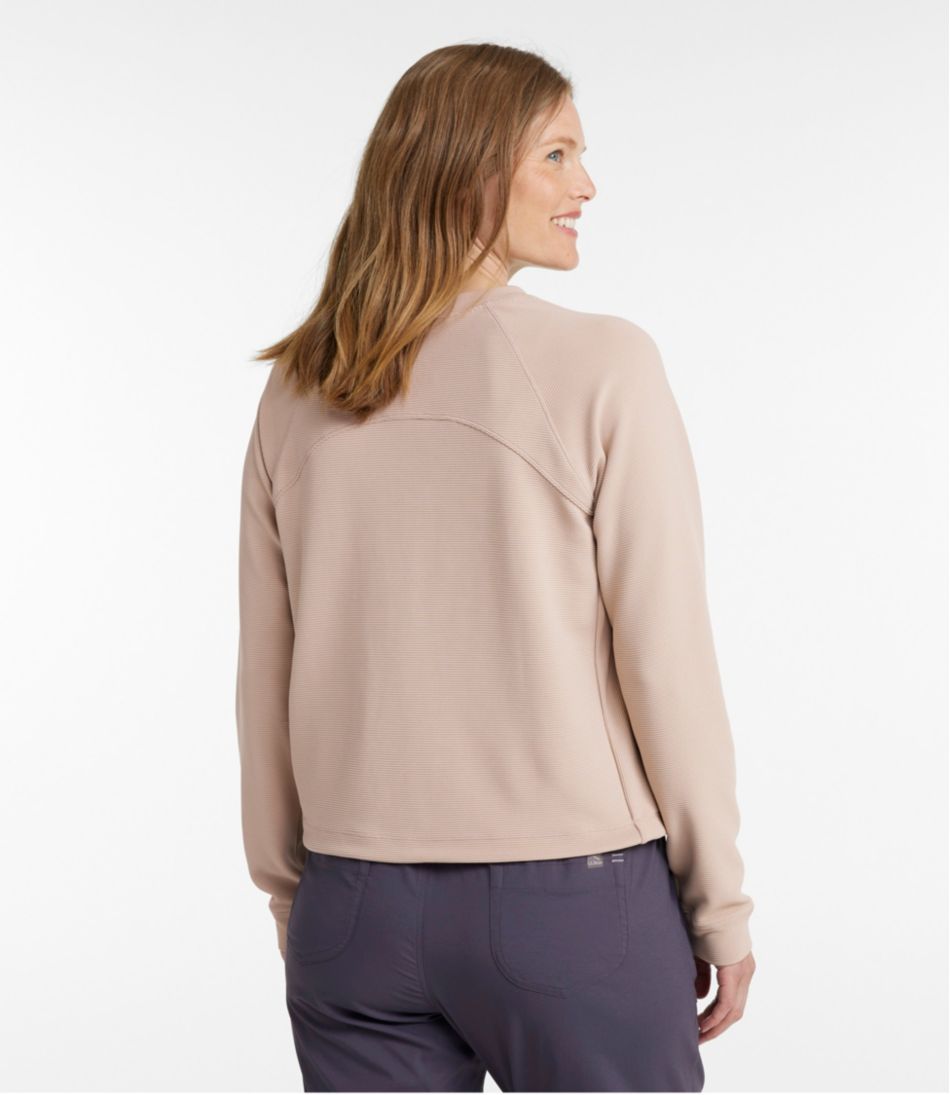 Women's VentureStretch Ottoman-Rib Pullover, Cropped L.L.Bean Best Seller