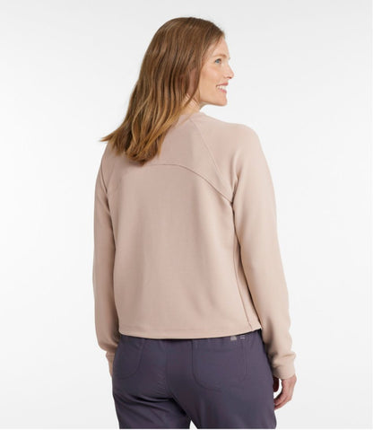 Women's VentureStretch Ottoman-Rib Pullover, Cropped L.L.Bean Best Seller