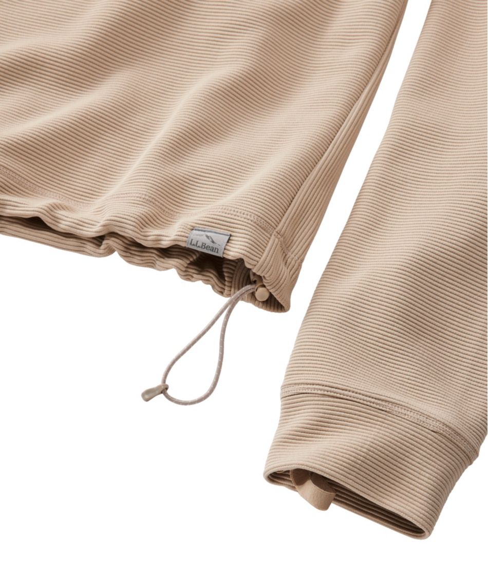 Women's VentureStretch Ottoman-Rib Pullover, Cropped L.L.Bean Best Seller