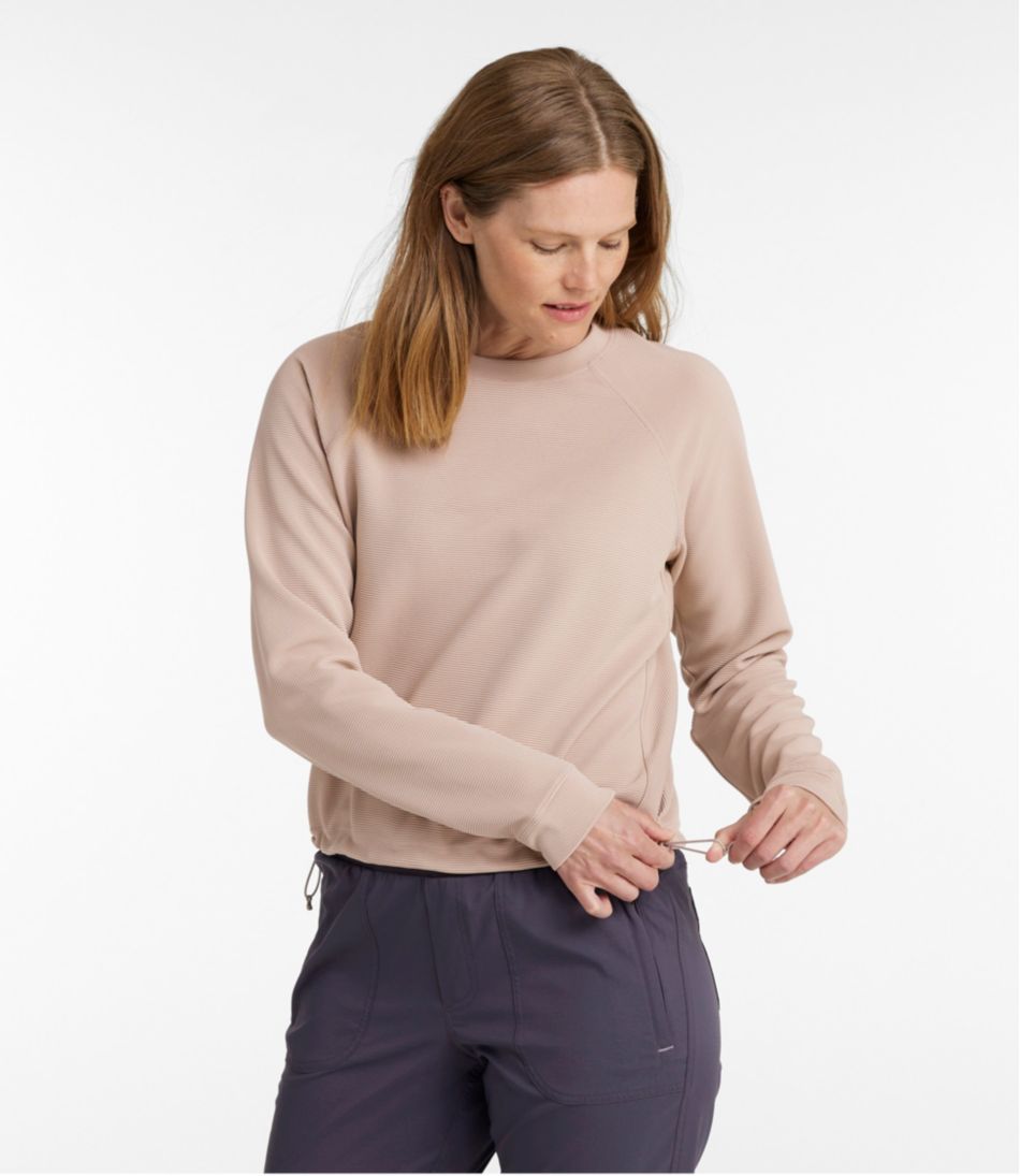 Women's VentureStretch Ottoman-Rib Pullover, Cropped L.L.Bean Best Seller