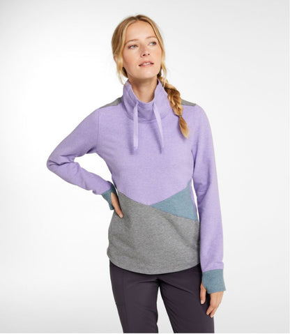 Women's L.L.Bean Cozy Mixed-Knit Pullover, Colorblock L.L.Bean Recommended