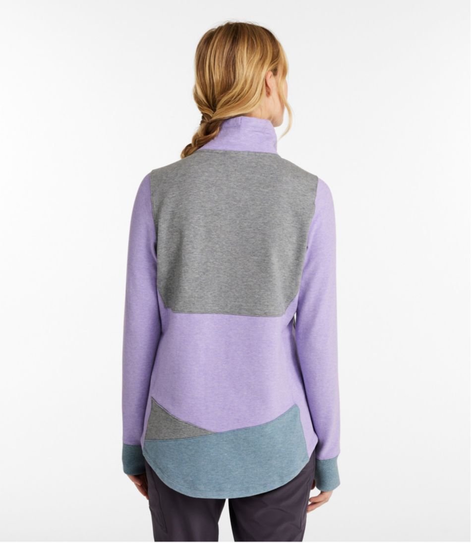 Women's L.L.Bean Cozy Mixed-Knit Pullover, Colorblock L.L.Bean Recommended