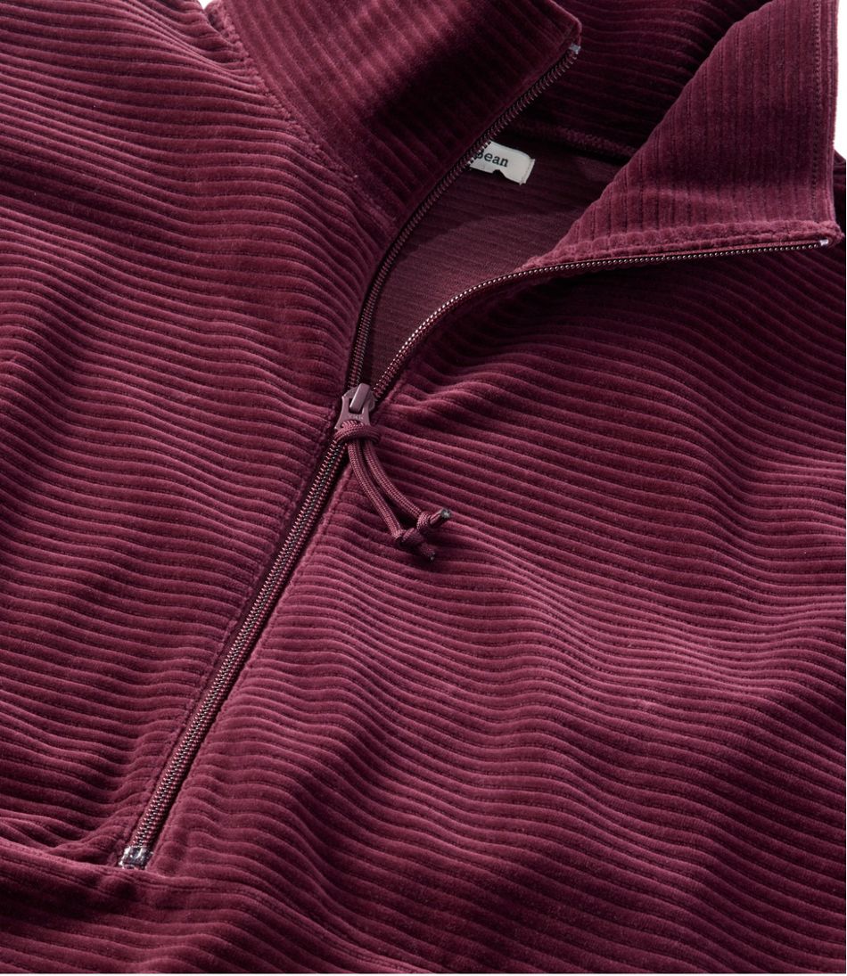 Women's Soft Stretch Corduroy Pullover, Half-Zip L.L.Bean Value