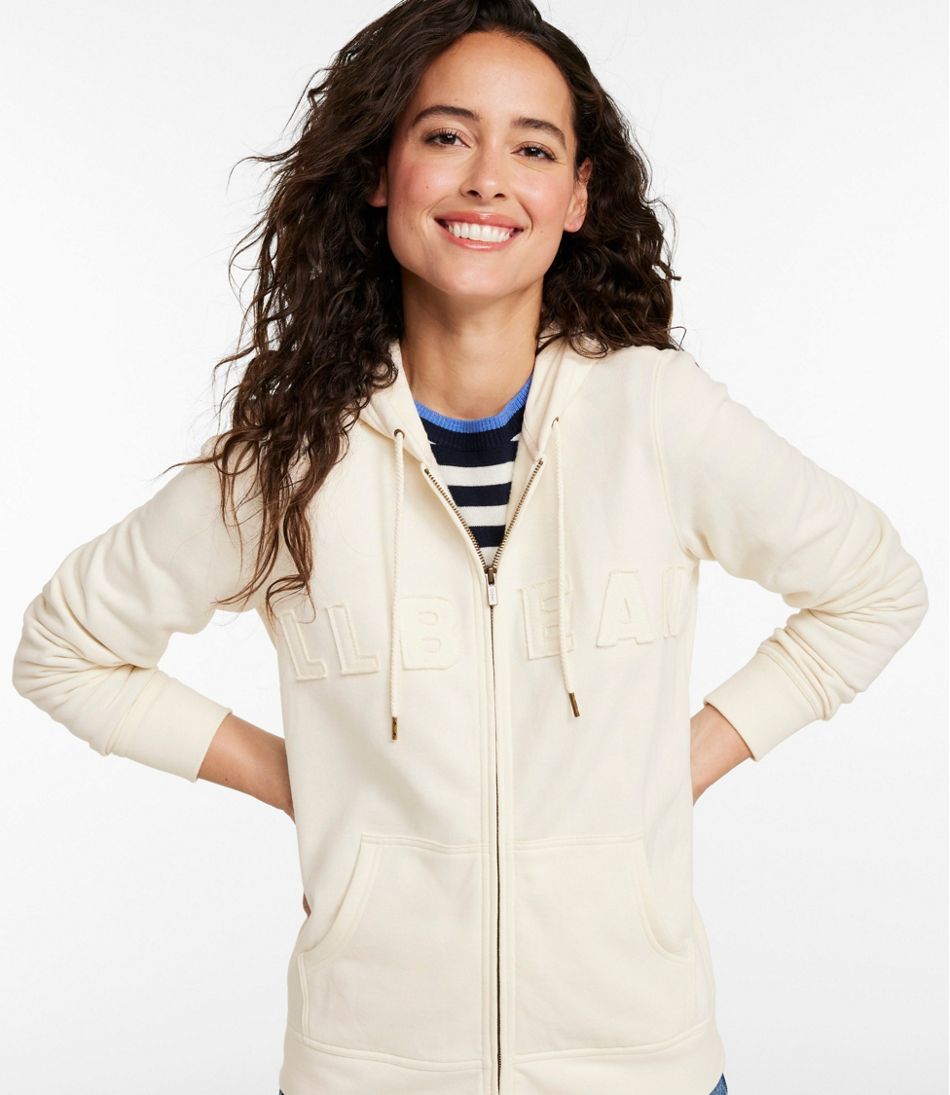 Women's L.L.Bean 1912 Sweatshirt, Full-Zip Hooded Logo L.L.Bean Featured