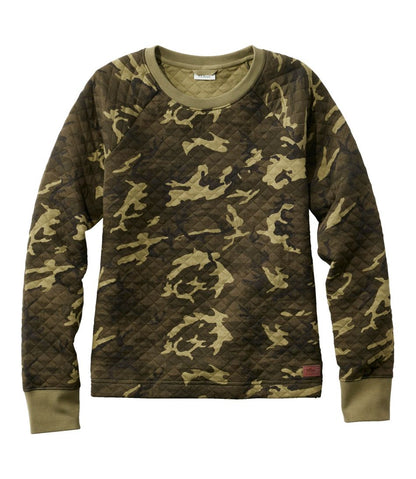 Women's Quilted Sweatshirt, Crewneck Pullover Print L.L.Bean Best Seller