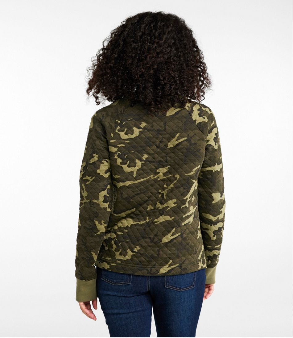 Women's Quilted Sweatshirt, Crewneck Pullover Print L.L.Bean Best Seller