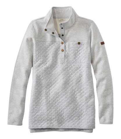 Women's Quilted Sweatshirt, Mockneck Tunic L.L.Bean Top Pick