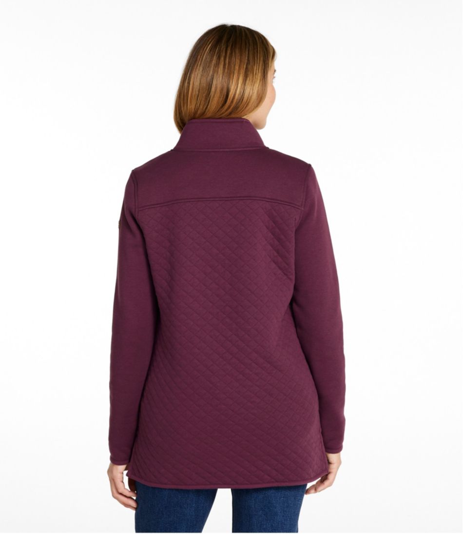 Women's Quilted Sweatshirt, Mockneck Tunic L.L.Bean Top Pick