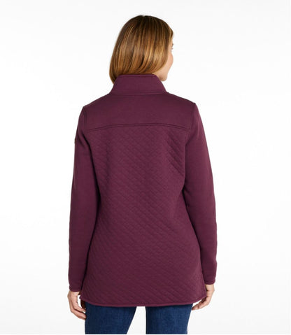 Women's Quilted Sweatshirt, Mockneck Tunic L.L.Bean Top Pick
