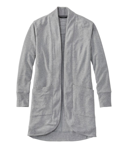 Women's SoftFlex Long Open Cardigan L.L.Bean Recommended