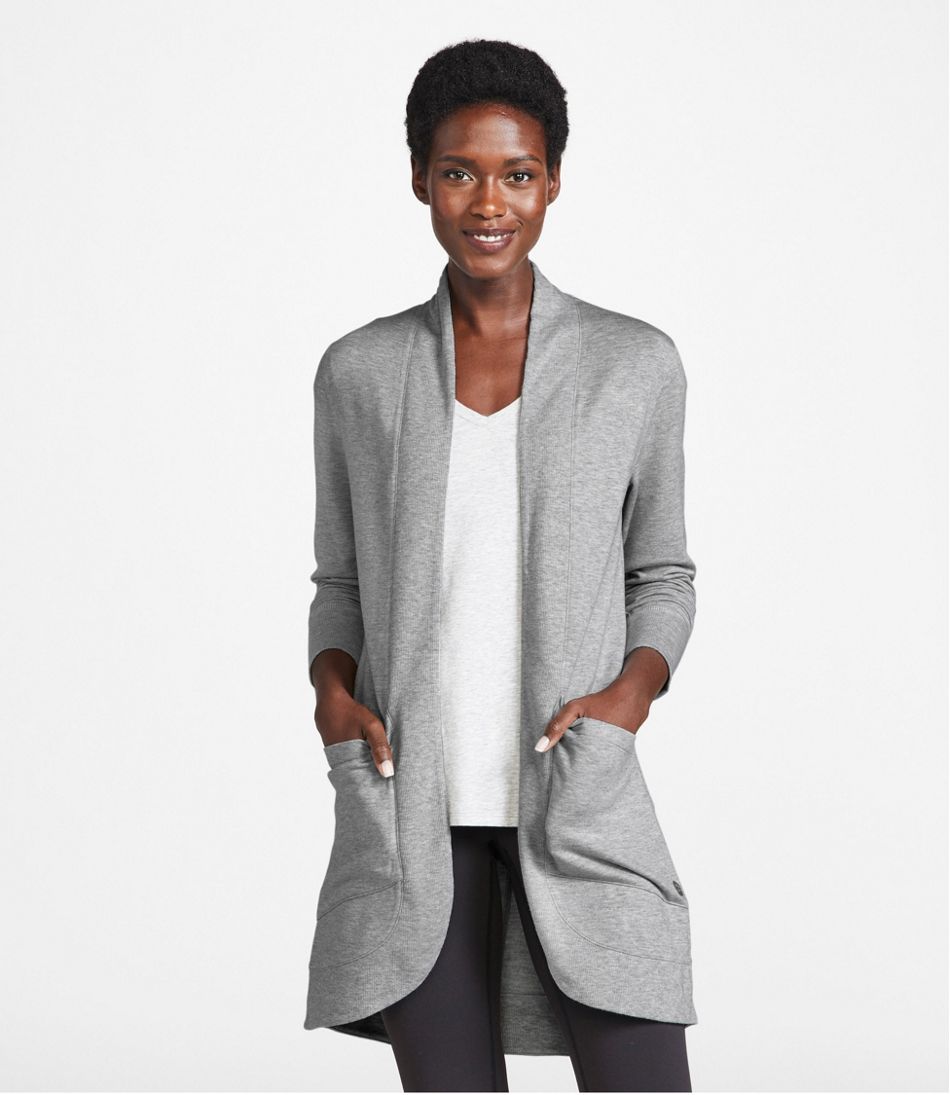 Women's SoftFlex Long Open Cardigan L.L.Bean Recommended