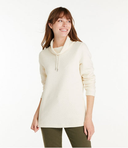Women's SoftLight Quilted Top, Funnelneck Pullover L.L.Bean Classic