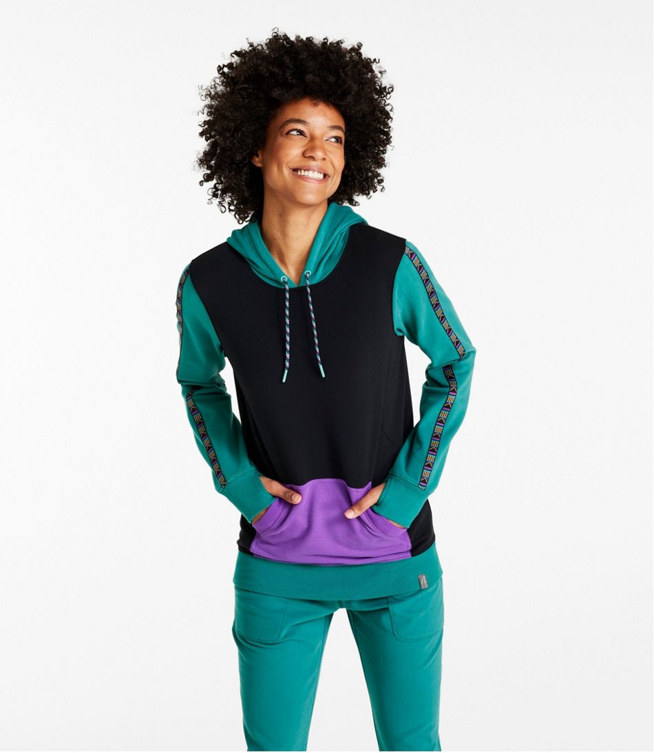 Women's Bean's Cozy Camp Hoodie, Colorblock L.L.Bean Everyday