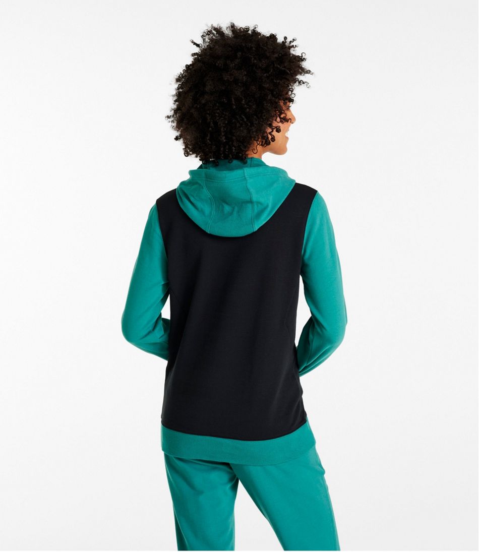 Women's Bean's Cozy Camp Hoodie, Colorblock L.L.Bean Everyday