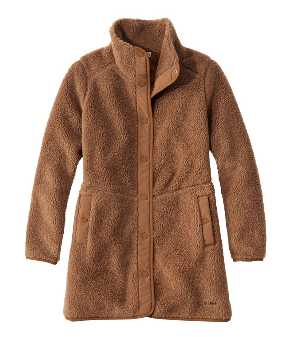 Women's Bean's Sherpa Fleece Coat L.L.Bean Featured