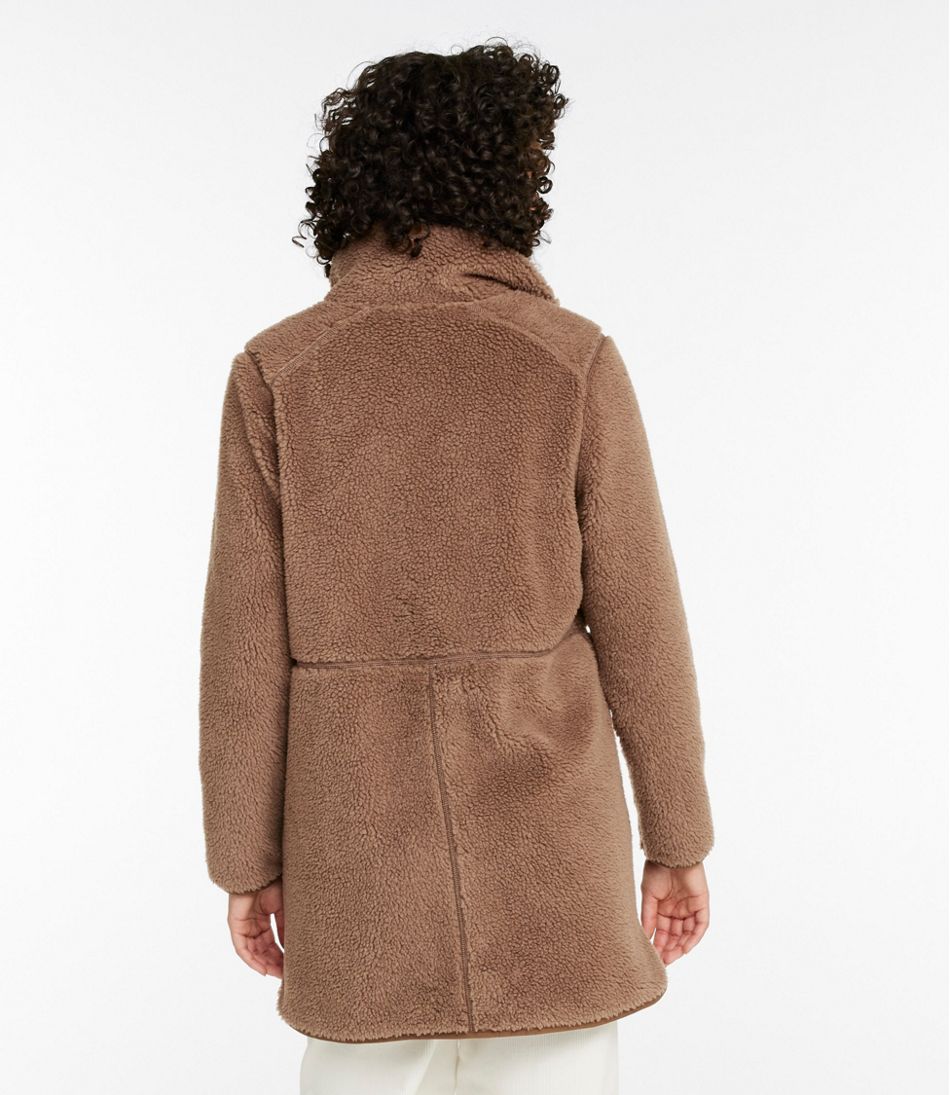 Women's Bean's Sherpa Fleece Coat L.L.Bean Featured