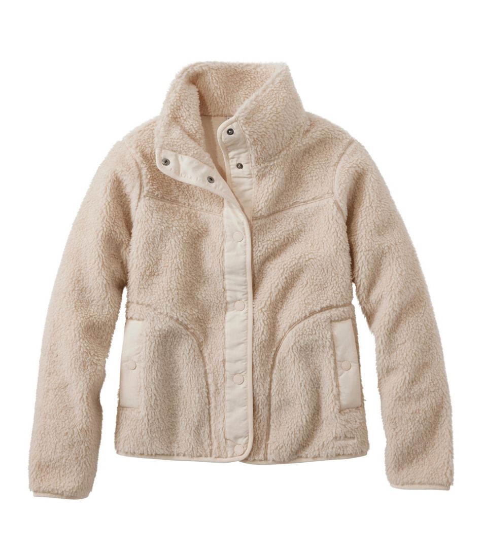 Women's Bean's Sherpa Fleece Jacket L.L.Bean Popular