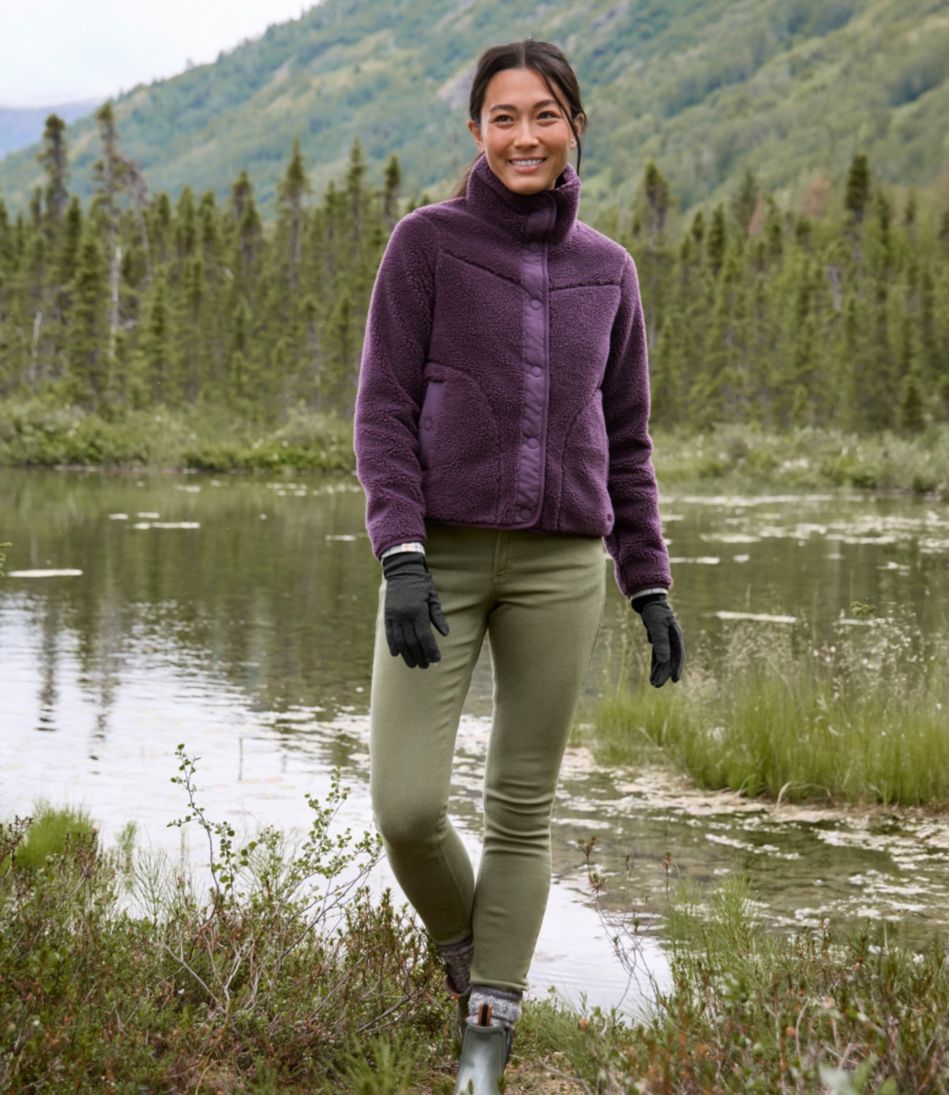 Women's Bean's Sherpa Fleece Jacket L.L.Bean Popular