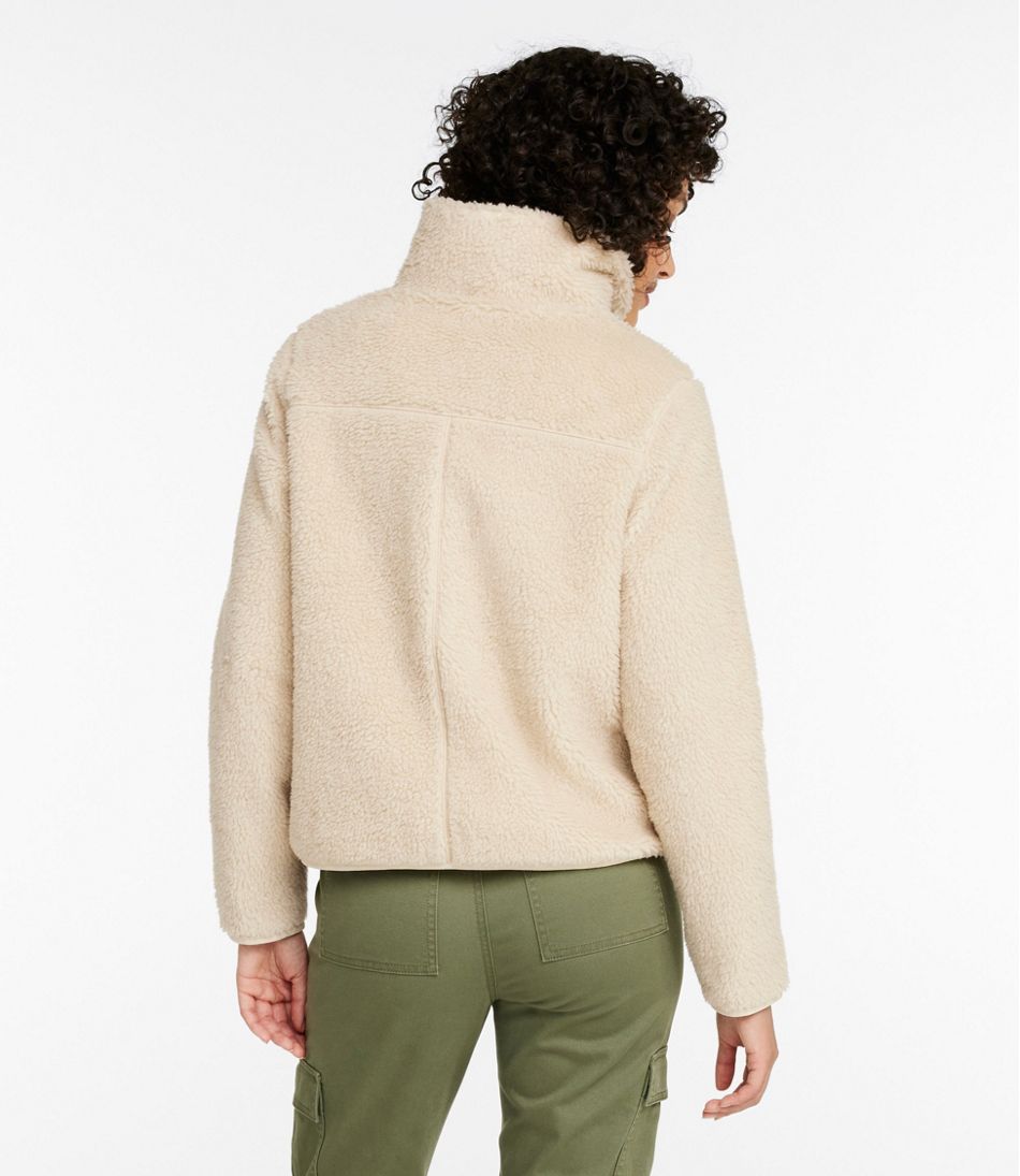 Women's Bean's Sherpa Fleece Jacket L.L.Bean Popular