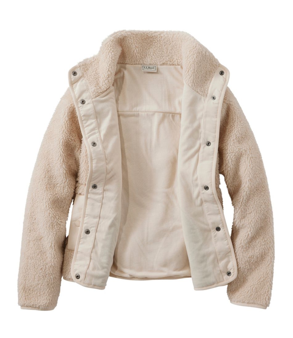 Women's Bean's Sherpa Fleece Jacket L.L.Bean Popular