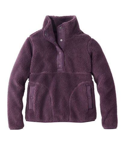 Women's Bean's Sherpa Fleece Pullover L.L.Bean Classic