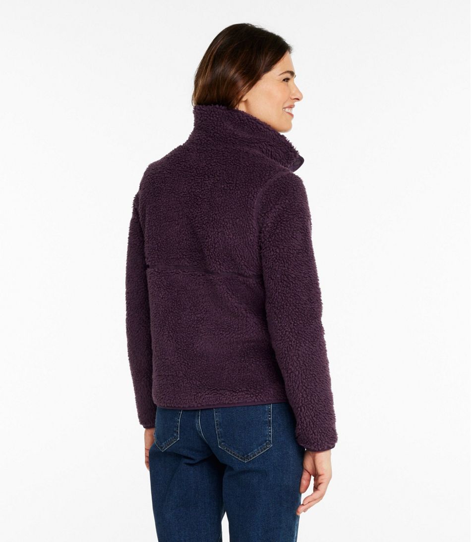 Women's Bean's Sherpa Fleece Pullover L.L.Bean Classic