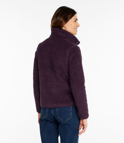 Women's Bean's Sherpa Fleece Pullover L.L.Bean Classic