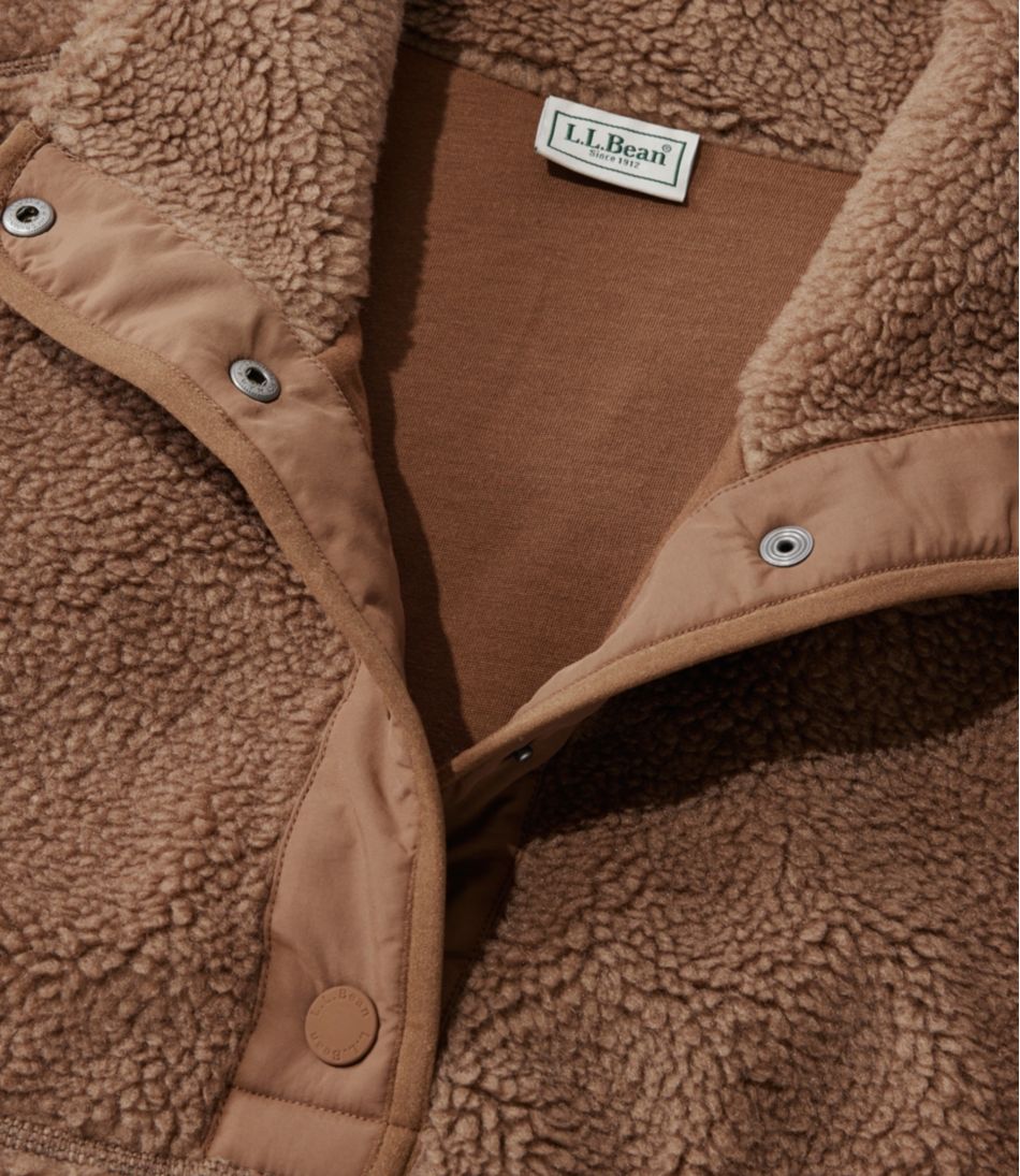 Women's Bean's Sherpa Fleece Pullover L.L.Bean Classic