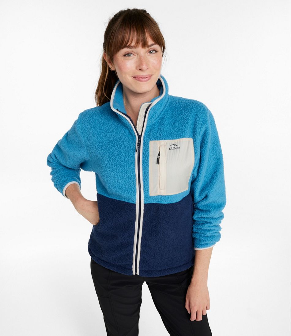 Women's Mountainside Fleece Jacket, Colorblock L.L.Bean New