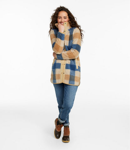 Women's Bean's Sherpa Fleece Coat, Print L.L.Bean Featured