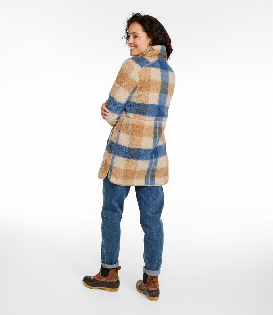 Women's Bean's Sherpa Fleece Coat, Print L.L.Bean Featured