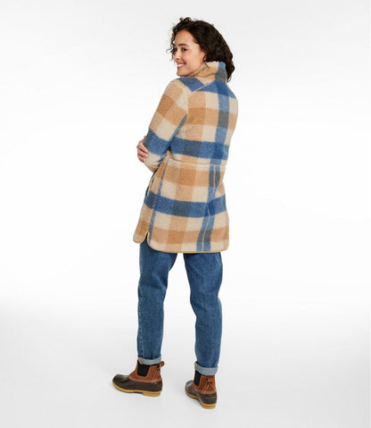 Women's Bean's Sherpa Fleece Coat, Print L.L.Bean Featured
