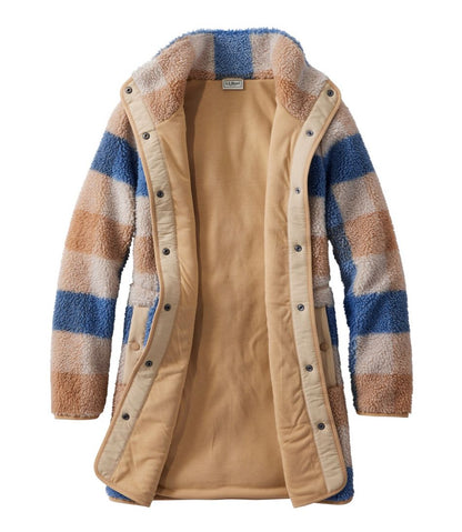 Women's Bean's Sherpa Fleece Coat, Print L.L.Bean Featured