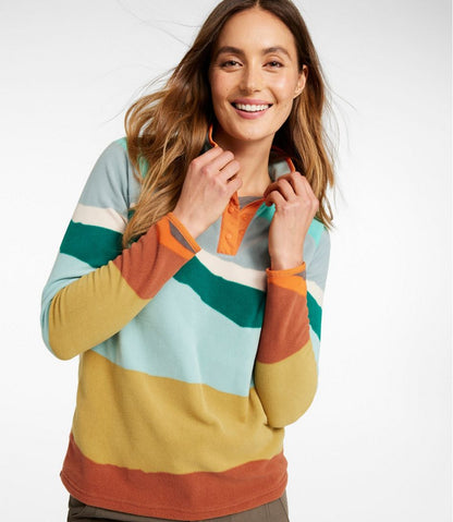 Women's All Season Access Fleece Pullover, Print L.L.Bean Popular