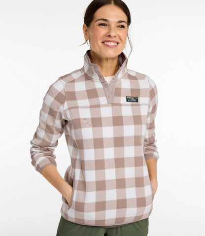 Women's L.L.Bean Sweater Fleece Pullover, Print L.L.Bean Best Seller