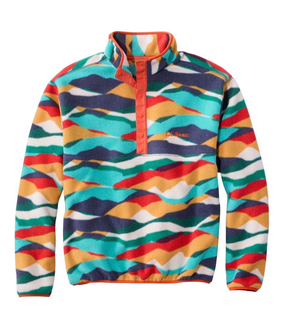 Adults' Bean's Classic Fleece Pullover, Print L.L.Bean Recommended