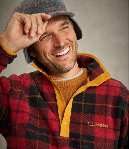 Adults' Bean's Classic Fleece Pullover, Print L.L.Bean Recommended