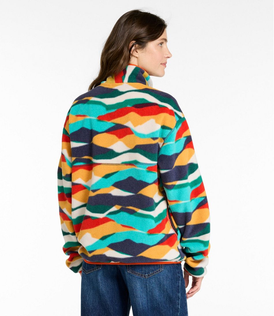 Adults' Bean's Classic Fleece Pullover, Print L.L.Bean Recommended