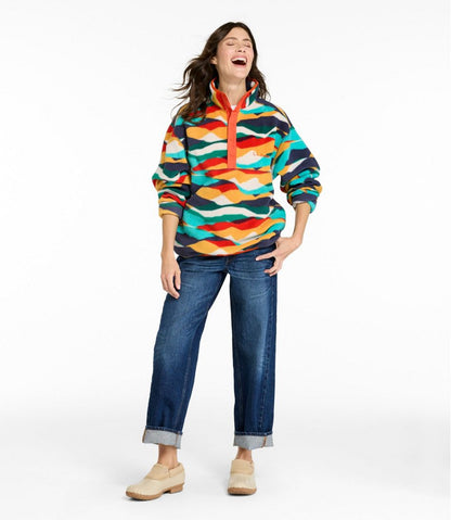Adults' Bean's Classic Fleece Pullover, Print L.L.Bean Recommended
