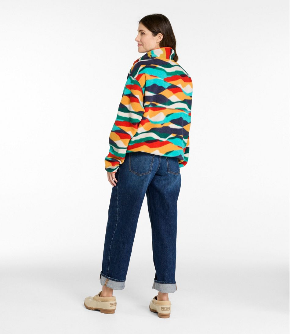 Adults' Bean's Classic Fleece Pullover, Print L.L.Bean Recommended