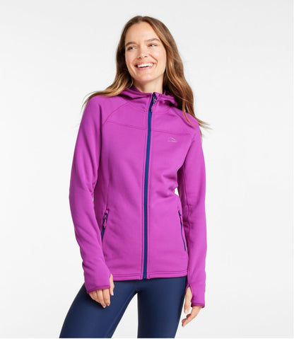 Women's PrimaLoft ThermaStretch Fleece Jacket, Hooded Full-Zip L.L.Bean Essential