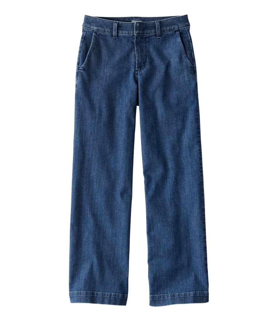 Women's True Shape Jeans, High-Rise Wide-Leg Trouser L.L.Bean Everyday