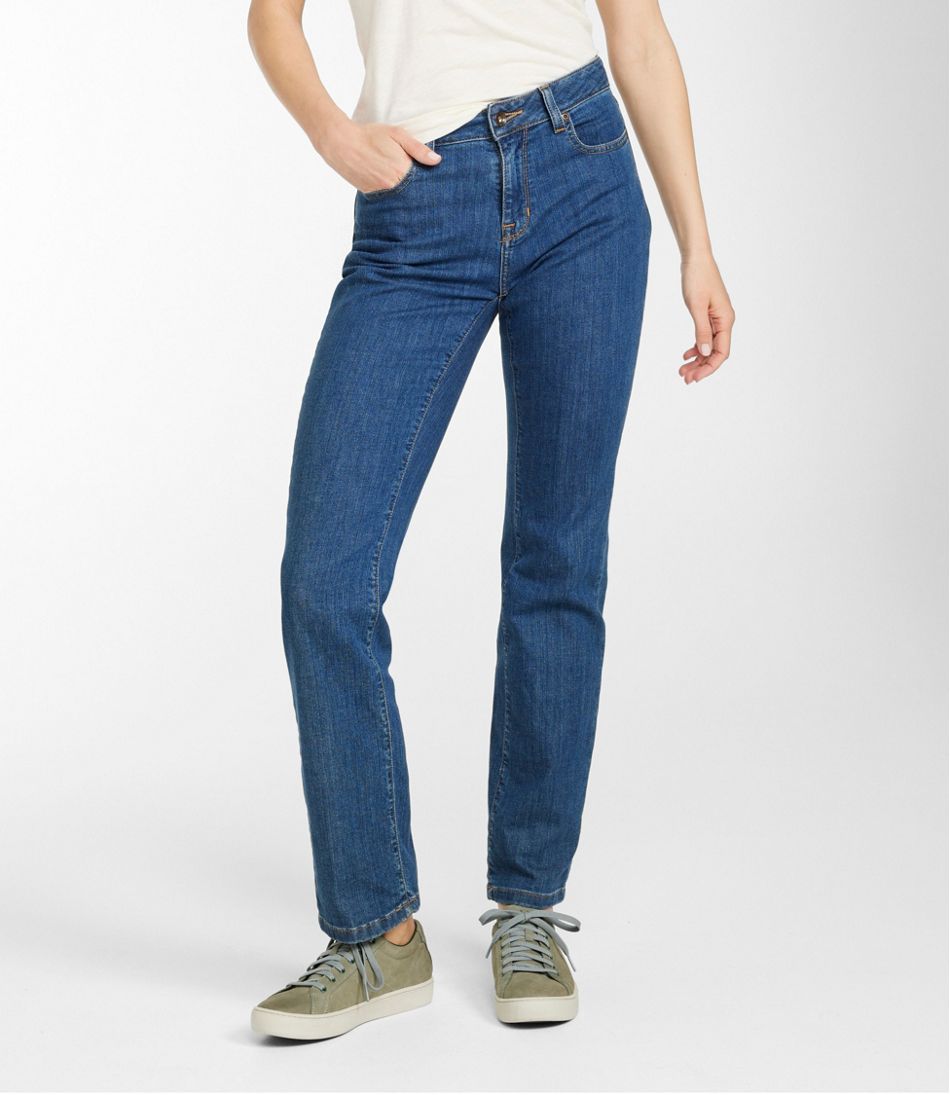Women's True Shape Jeans, High-Rise Straight-Leg L.L.Bean Value