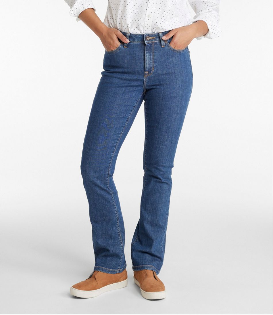Women's True Shape Jeans, High-Rise Bootcut L.L.Bean Premium