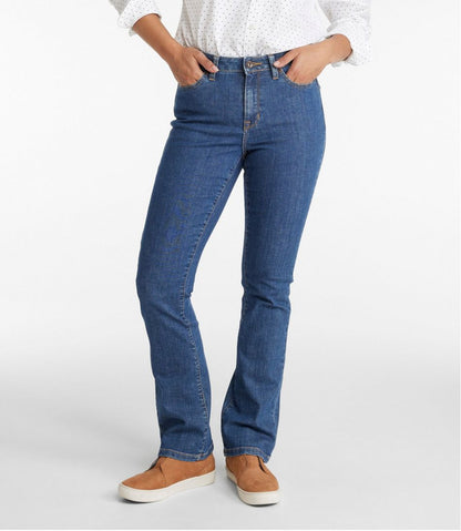 Women's True Shape Jeans, High-Rise Bootcut L.L.Bean Premium