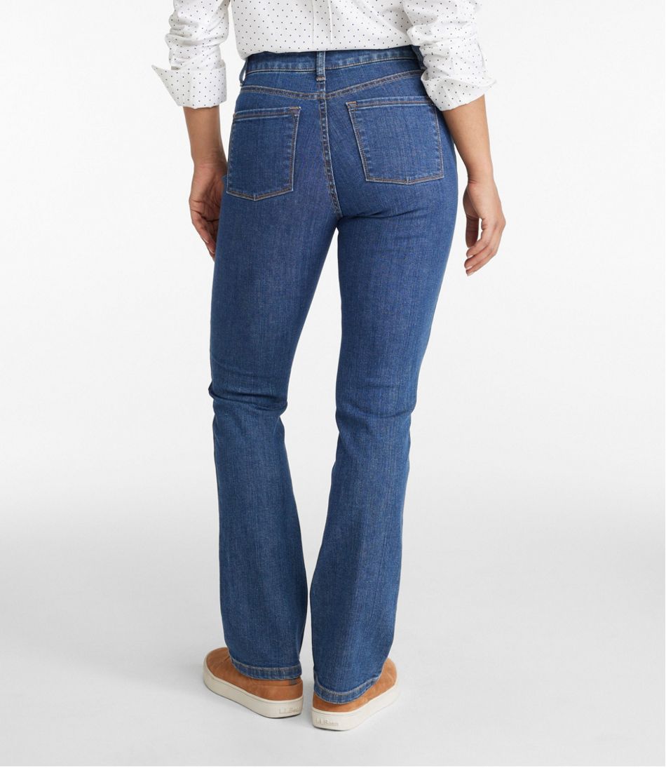 Women's True Shape Jeans, High-Rise Bootcut L.L.Bean Premium