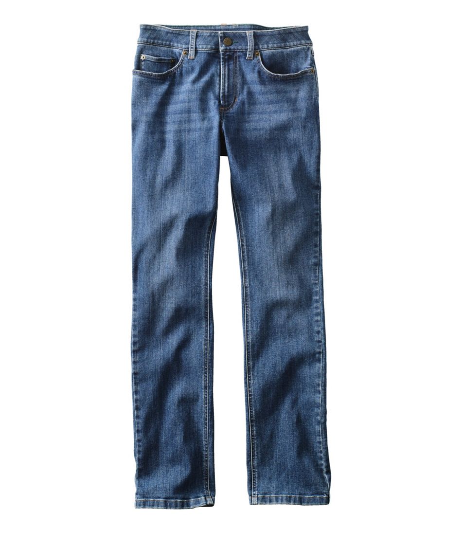 Women's BeanFlex® Jeans, Mid-Rise Straight-Leg L.L.Bean Popular