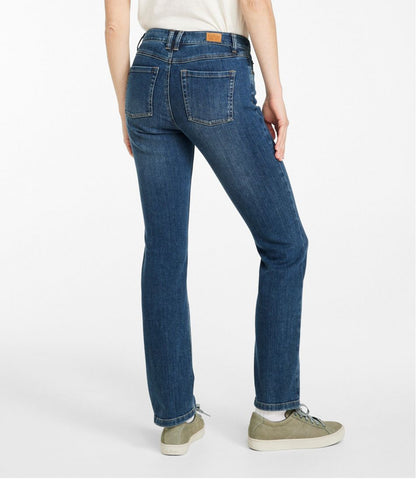 Women's BeanFlex® Jeans, Mid-Rise Straight-Leg L.L.Bean Popular